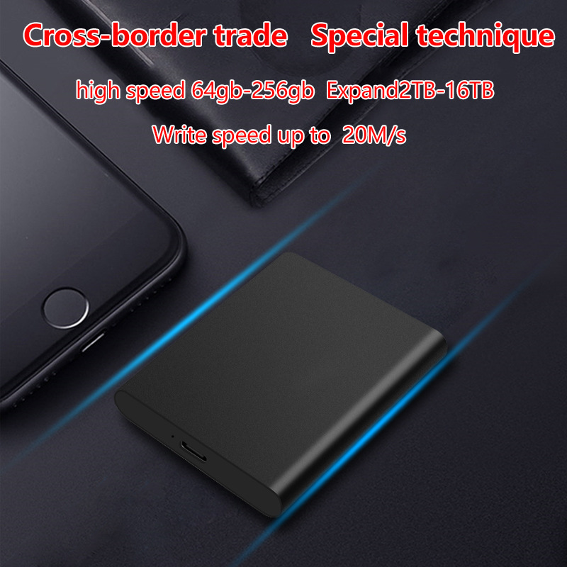 Cross-border high-speed solid-state mobile hard drive Type-C 3.1 high-speed 512GB 1TB 2TB rapid dropshipping