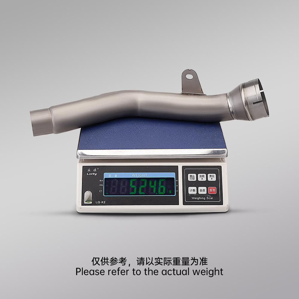 Motorcycle Exhaust Pipe Modification Zx10R Titanium Alloy Middle Section Connects to Original Rear Section 2021-2024