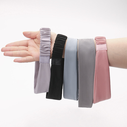 Spring and Summer Sports Headband Sweatband Running Fitness Yoga Forehead Scarf Headband for Men and Women