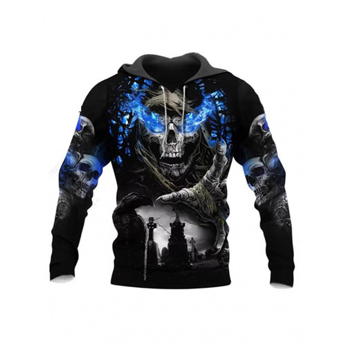 Angel Death New 3D Full Print Spring and Autumn Men's Hooded Sweatshirt Loose Neutral Casual Crewneck Sweatshirt