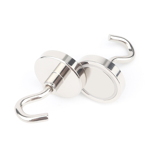 NdFeB magnetic hook, magnet suction hook, E16 metal magnet hook, strong opening magnet hook