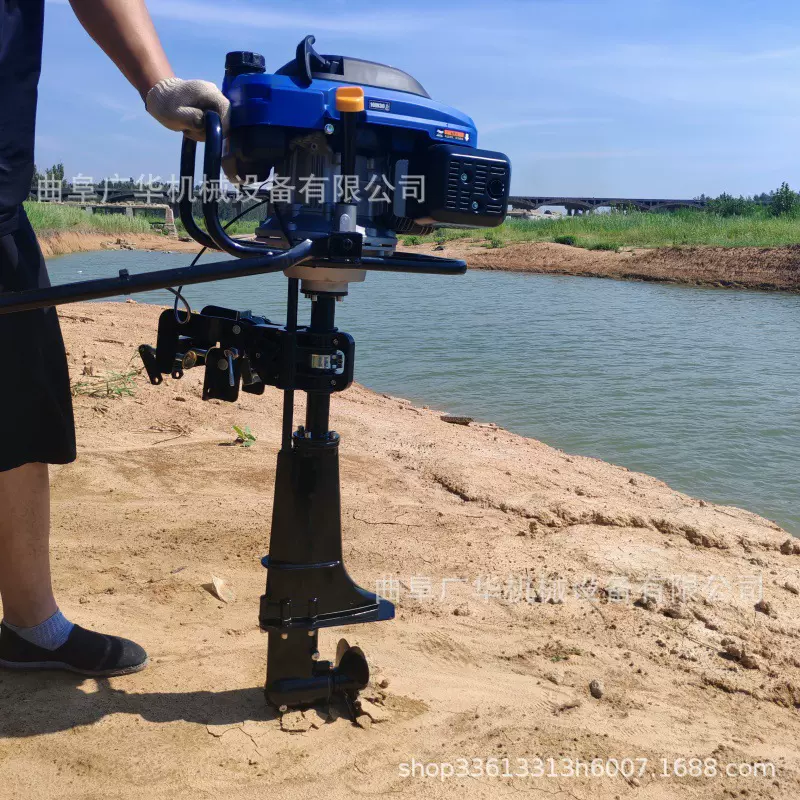 带倒挡推进器 观光船铁皮船汽油挂机 15马力四冲程船外机