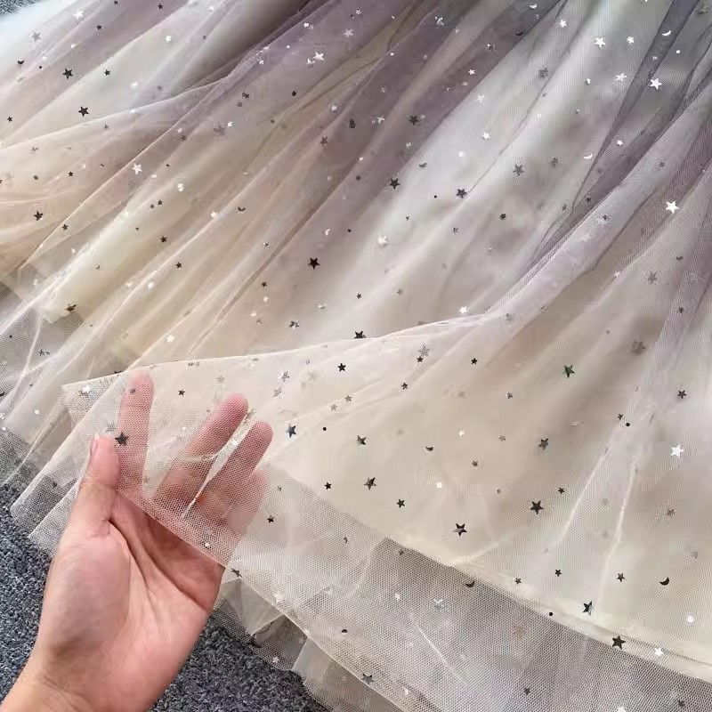 Women's Clothing summer new mesh dress female design sense splicing slim waist medium length first love fairy dress_senzul.com