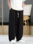 夏季宽松男士薄款亚麻裤