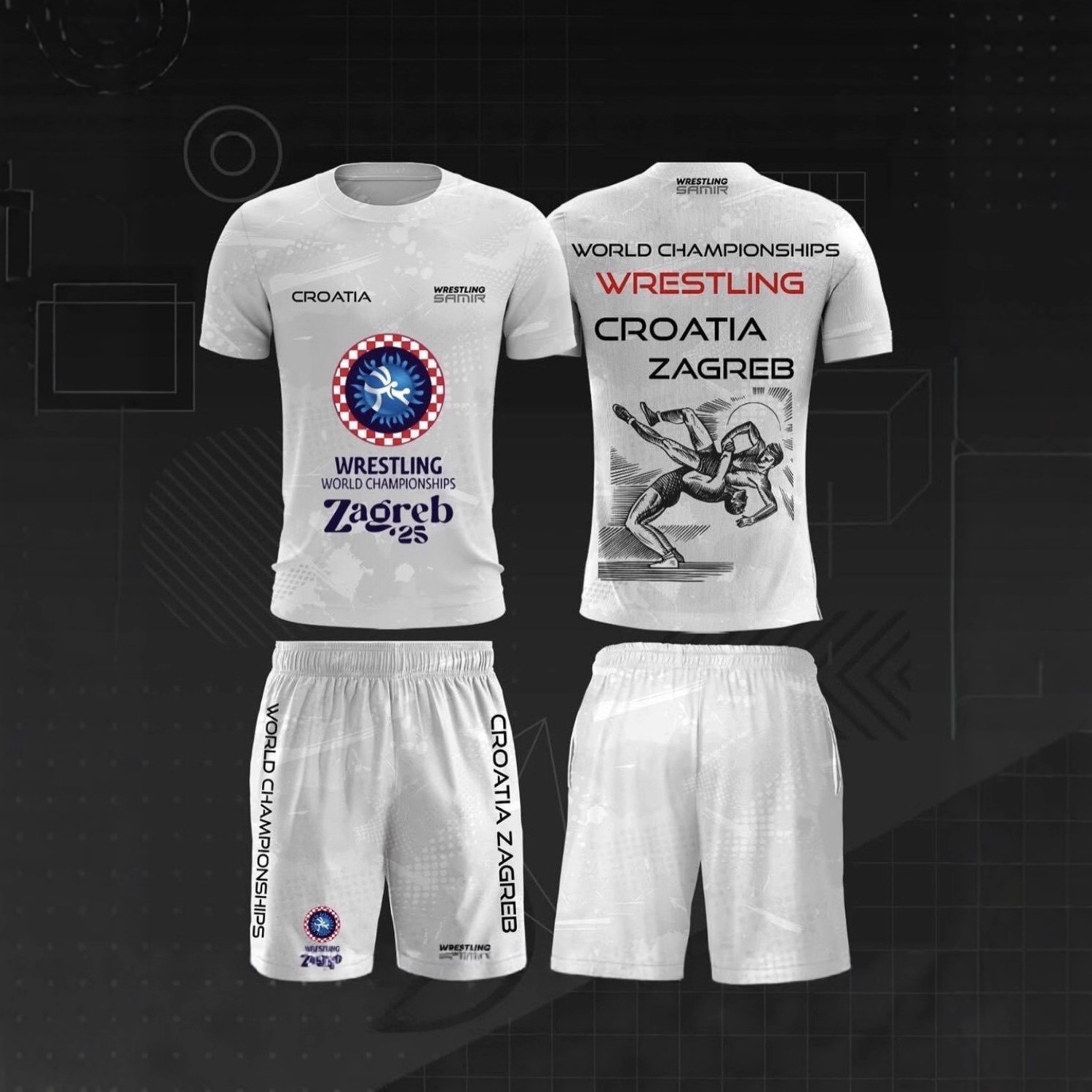 2025 Summer Men's Fashion Judo 3D Printed T-Shirt Street Casual Sports Fitness Martial Arts New Set