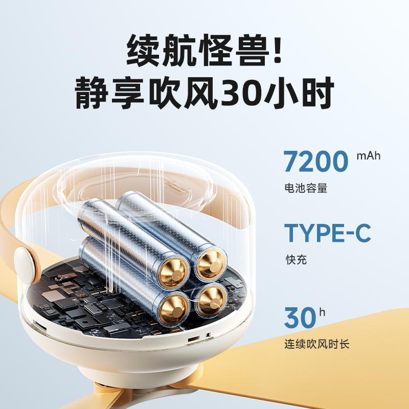リモコン USB シーリングファンライト充電式キャンプ屋外テント蚊帳ミニ学生寮ベッドサイドサイレント扇風機|undefined