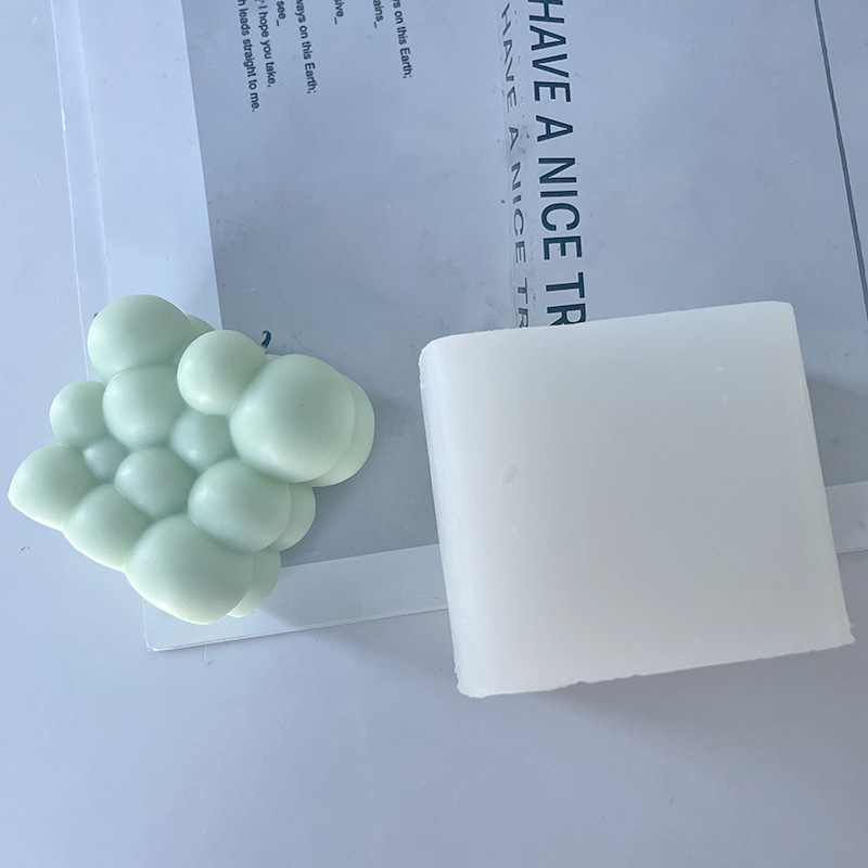 Jiahuimei ins estilo irregular burbuja bola vela cubo molde DIY aromaterapia jabón hecho a mano yeso herramienta abrasiva