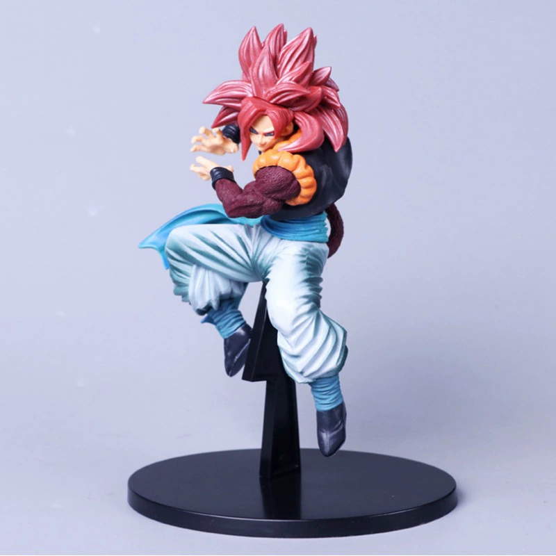 Фигурка «Семь Драконьих Шаров» Super Saiyan 4 с красными волосами Вуджита, коллекционная в коробке с ручкой