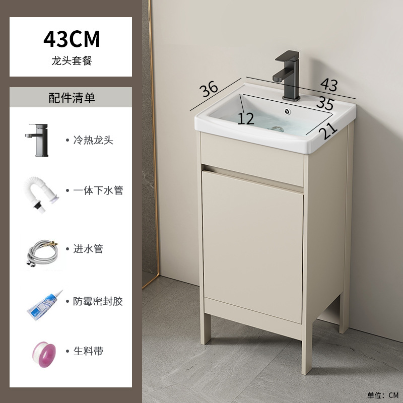 Espacio piso de aluminio todo en uno cerámica doble baño doble combinación de gabinete de baño baño baño lavado de manos lavabo mesa de lavado piscina