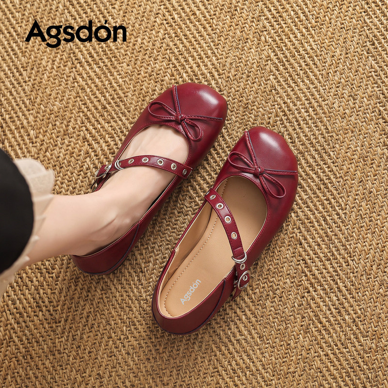 Augushiden Bowknot Mary Jane Women's Shoes 2026 Autumn New Model with Internal Height Increase, Vintage Commuting, Exquisite Single Shoes Augushiden Bowknot Mary Jane Women's Shoes 2026 Autumn New Model with Internal Height Increase, Vintage Commuting, Exquisite Single Shoes