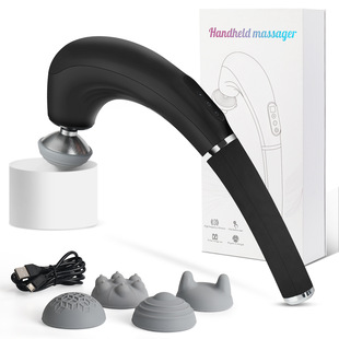 Cross-Border Cervical Spine Massager Handheld Dolphin Massager Electric Massage Cervical Spine Waist Shoulder and Neck Relax Muscle Fascia