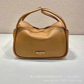 P拉达女士双提手饰牛皮手提单肩包斜挎包高品质图片实拍