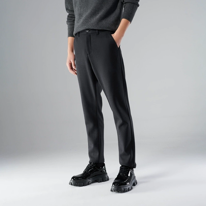 Мужские теплые и бархатные мягкие и толстые повседневные брюки зимний