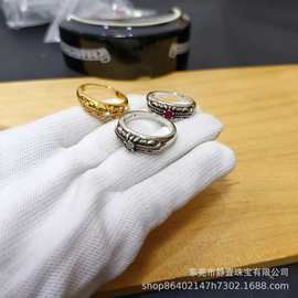 克罗伈满钻守护者戒指925纯银男女复古小众高级个性欧美中古跨境