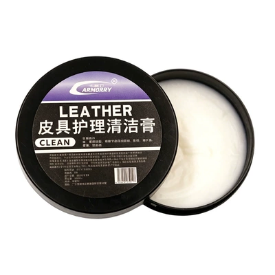 Oem Customized Car Interior Maintenance Cleaning Paste, Leather Care Wax, Seat Leather Cleaning and Stain Removal Maintenance Agent (Cleaning/curing agent) - leather-care-cleaning-cream-100g