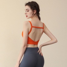 2022年新款大镂空细肩带美背运动内衣女定型跑步健身文胸外穿潮流