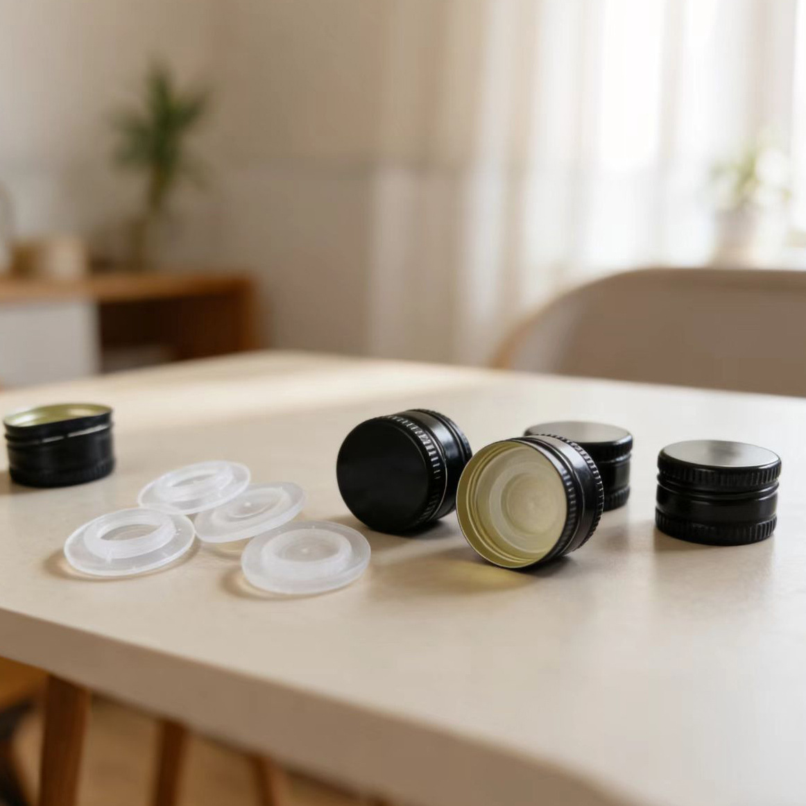 铝盖 橄榄油山茶油核桃油瓶子盖铝螺旋盖橄榄油铝盖定 制模塑铝盖