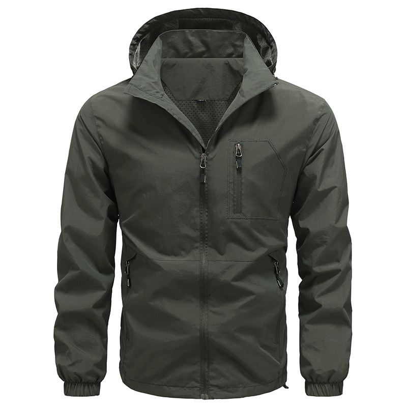 Amazon Cross-Border Mountaineering Jacket Men's Spring and Autumn Thin Casual Jacket Outdoor Waterproof Cross-Border Jacket Foreign Trade Model Amazon Cross-Border Mountaineering Jacket Men's Spring and Autumn Thin Casual Jacket Outdoor Waterproof Cross-Border Jacket Foreign Trade Model