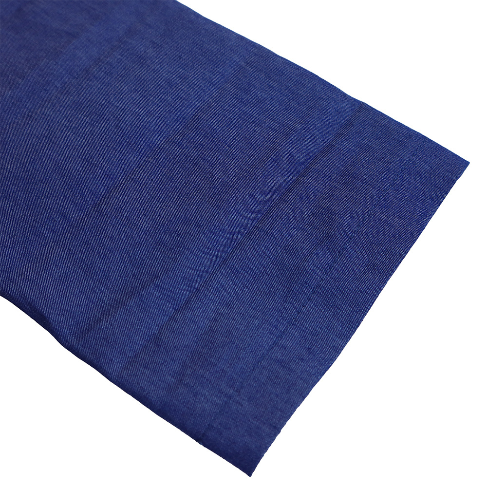 Abito da sera lungo da donna con stampa e dettagli in denim_voghion.com