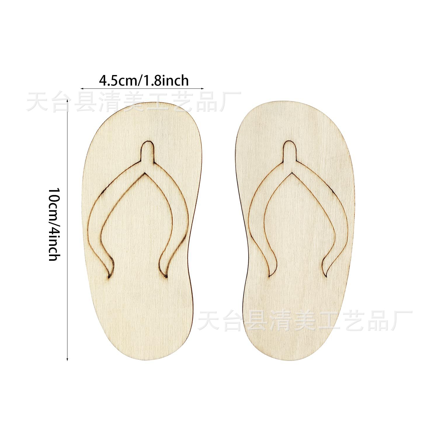 Artesanías de chanclas de madera sin terminar chanclas de madera colgantes de zapatos fiesta familiar decoración artesanía