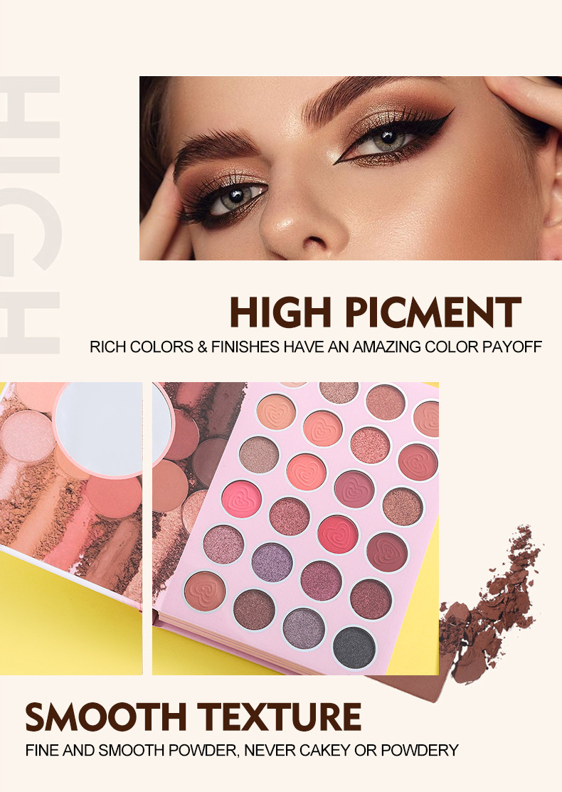 4 Layer Eyeshadow Palette Matte Eyeshadow Highlighter Blush Multi Purpose Under Eye Concealer Beauty Makeup Cosmetics_voghion.com