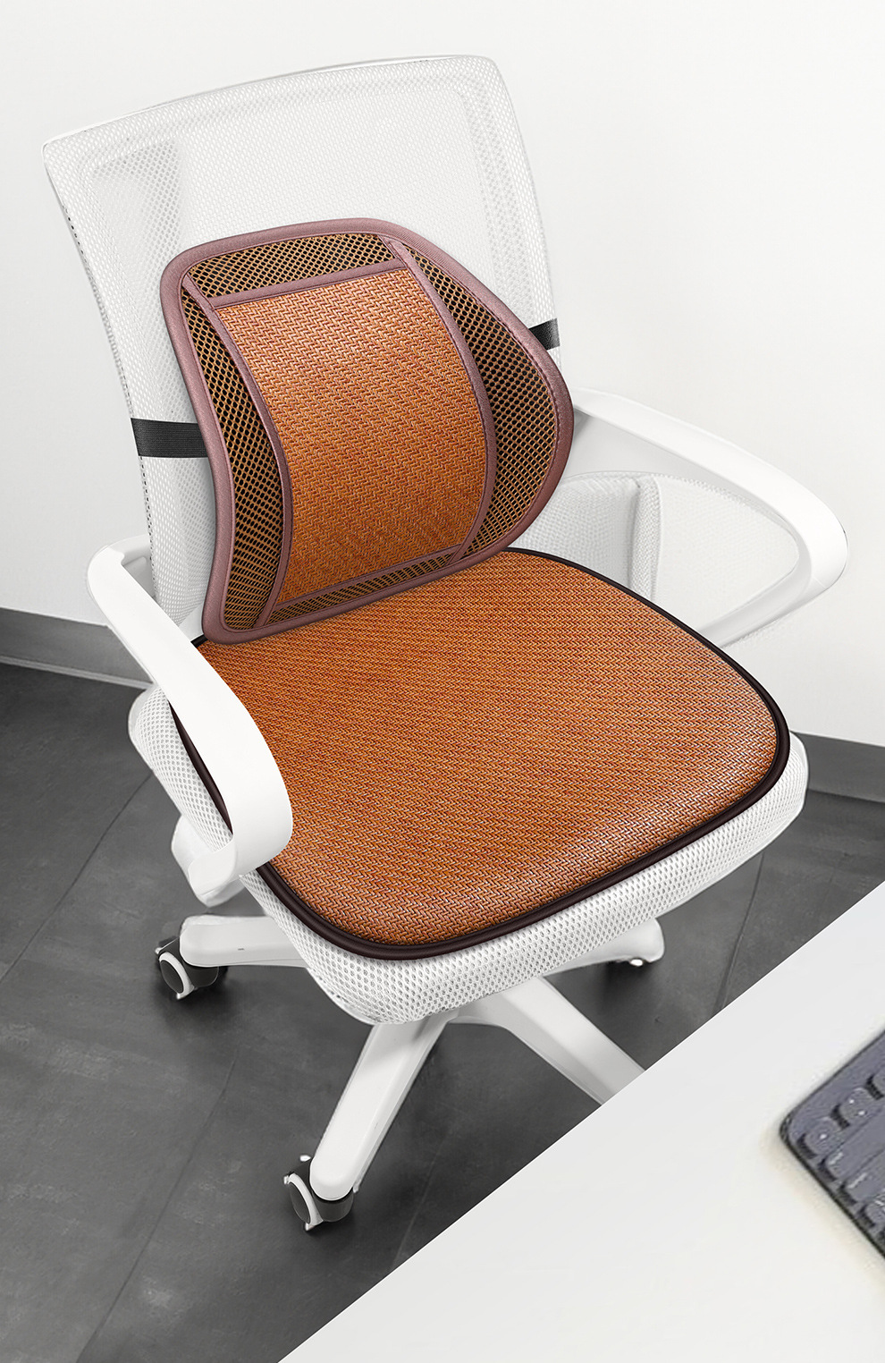 Summer Car Lumbar Support Cushion Breathable Office Seat Massage Lumbar Cushion Waist Support Car Backrest Cushion