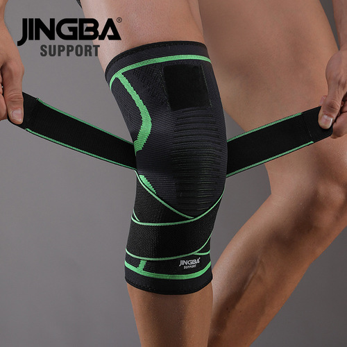 JINGBA knee pads nylon breathable outdoor cycling running football badminton pressurized protective gear manufacturer wholesale
