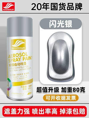 Matte Hand-Shaken Spray Paint Can, Avtomobil boyası - flash-silver-450mlbottle
