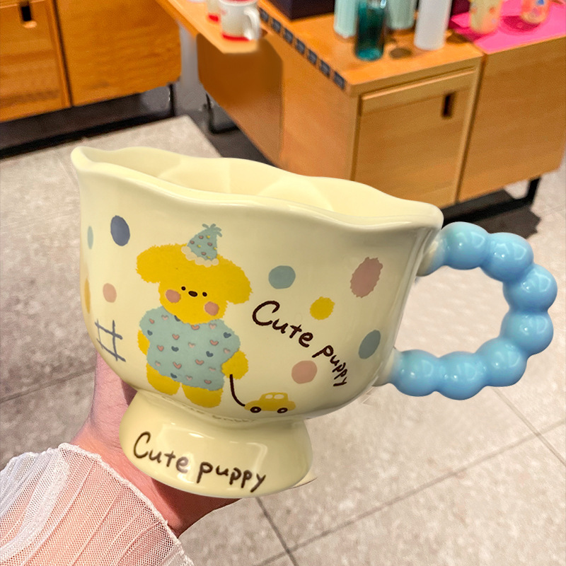 見栄えの良い誕生日プレゼントセラミックカップかわいいマグカップ飲料水クリエイティブホームコーヒーカップ親友カップギフトボックス|undefined
