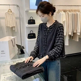 高智感穿搭衬衫女款2026新款韩系百搭直播间轻奢主播洋气长袖小衫