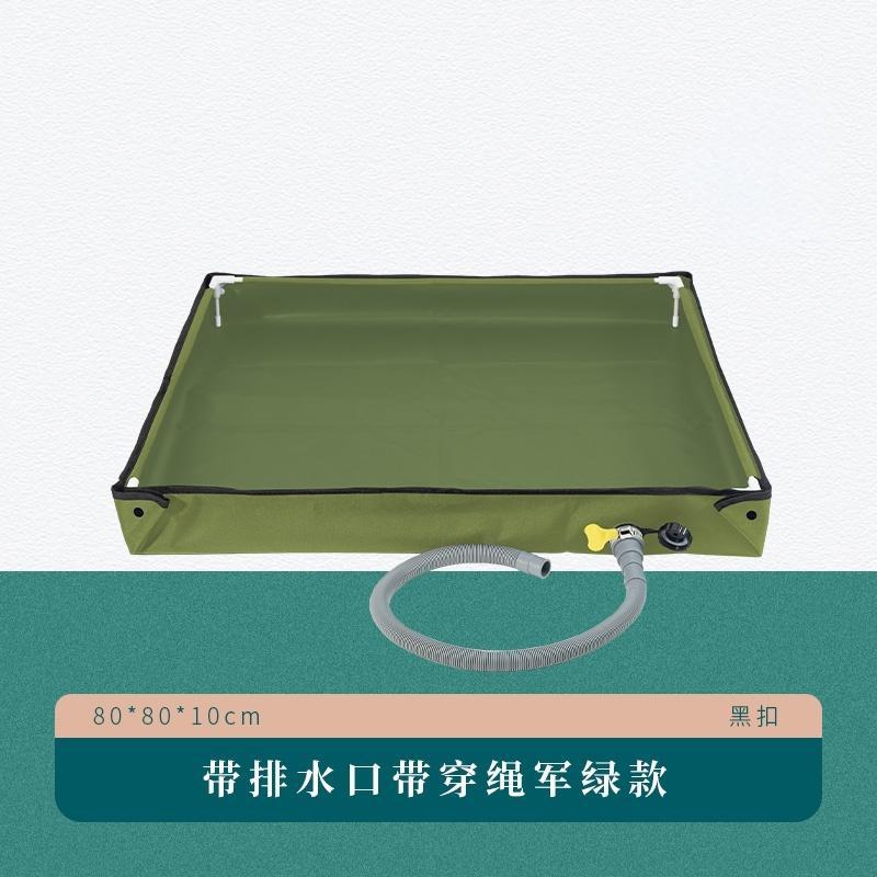 折りたたみ式ポータブルPVC屋外シャワー、屋外用トレイ、キャンプ、水遊び、砂遊び、釣り、庭の掃除用