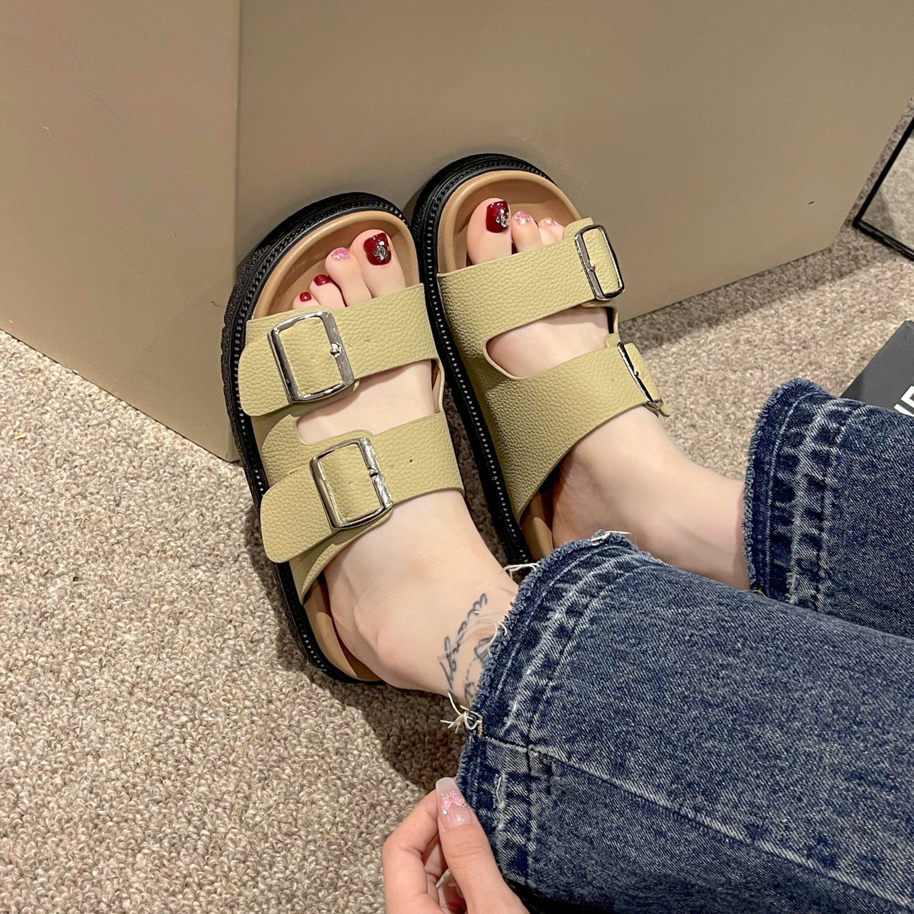 Capispalla casual comodo e versatile Cintura con una parola Fornitura diretta in fabbrica Primavera Estate Nuova moda Taizhou Fondo morbido Donna S_voghion.com