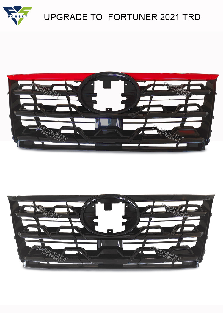 Suitable for Fortuner 2021+ Crosser Runner Front Bumper Grille Trd Grille