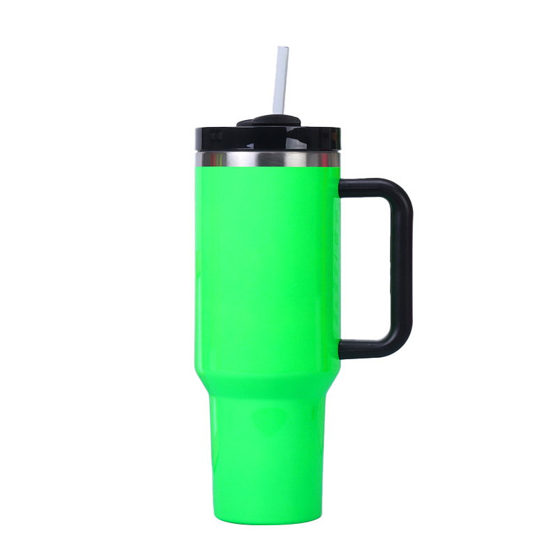 Amazon nuevo 40oz mango helado ventosa 304 taza de coche aislamiento cerveza fría cola taza de agua del coche