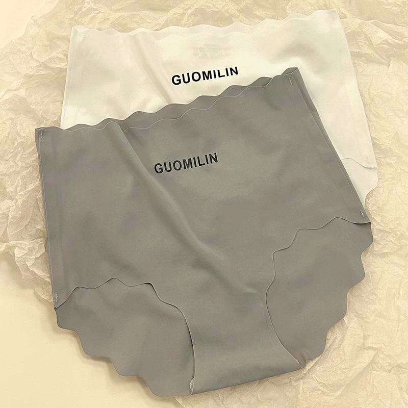 Ice Silk Non-marking Underwear Women's Summer Thin Pure Cotton Breathable Non-marking Sexy High Waist Belly-tucted Triangle Shorts