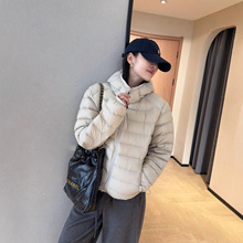 WTHEONE鸟家柜上5000+95白鸭绒三防轻薄连帽排骨羽绒服女2025冬