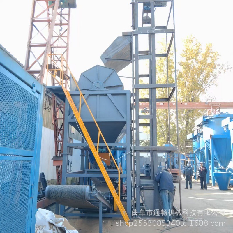 自动上料六角火烧铁干磨机 金属去油研磨机 木材去毛刺滚筒抛光机