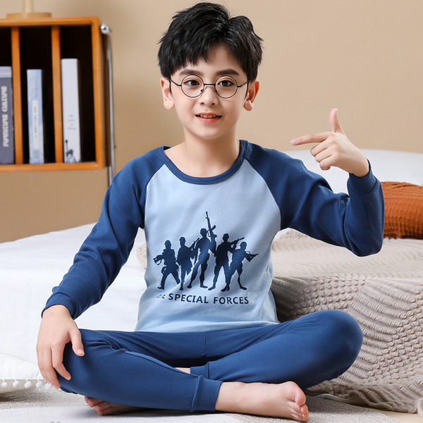 Children's cotton thermal underwear