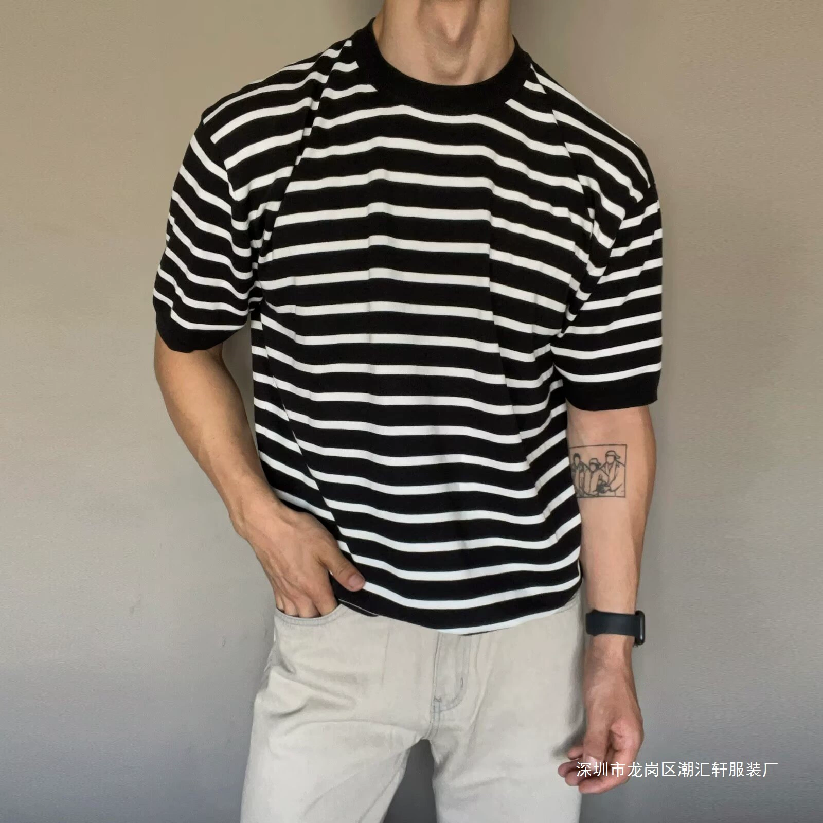 Японская базовая летняя тенденция футболка с коротким рукавом, oversize
