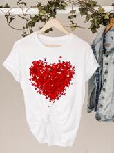 Graphic Tee Clothes 90s Sweet Love Heart Valentine Ladies Pr