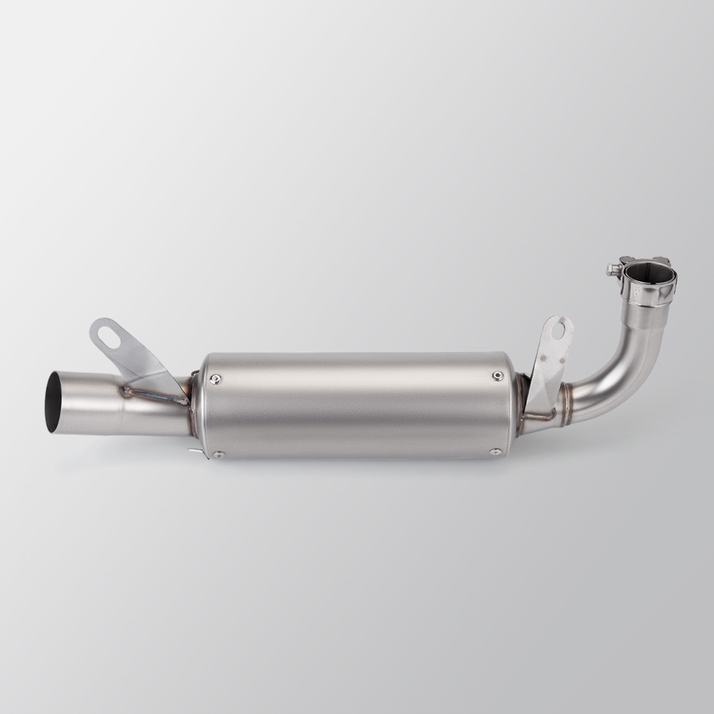 Applicable to GPR250 motorcycle exhaust pipe modification stainless steel integrated drum removal middle section 21-23 years special car straight up