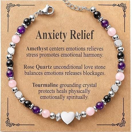 Cross-Border Triple Protection Bracelet for Pregnant Women, Women's Pregnancy Gift, Obsidian Aquamarine Moonstone Bracelet for Women