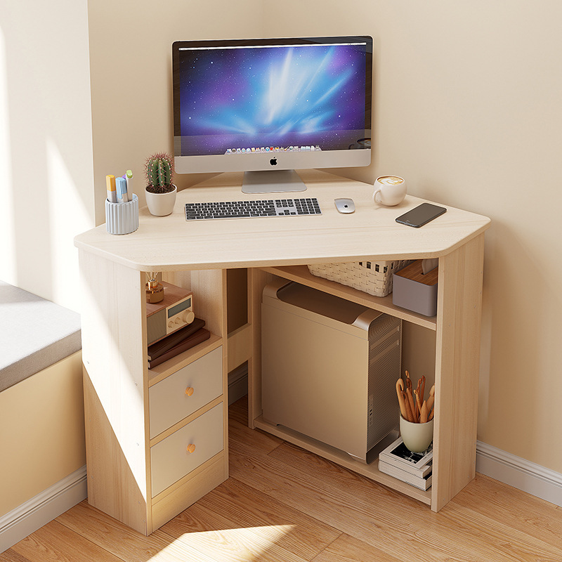 Small Apartment Office Desk Triangular Study Desk Corner Corner Computer Desk Corner Simple Home Writing Desk