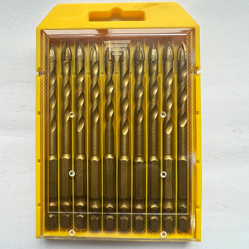 Extension Cross Triangle Drill Bit for Tile, Glass, Cement Wall, Ceramic, Alloy Multi-function Twist Drill Triangle Bit
