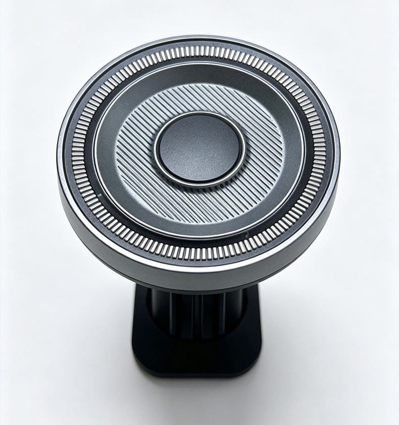 Cross-Border Wholesale Car Phone Holder Dashboard Navigation Fixed Support Bracket Air Vent Clip-On Round Magnetic Mount
