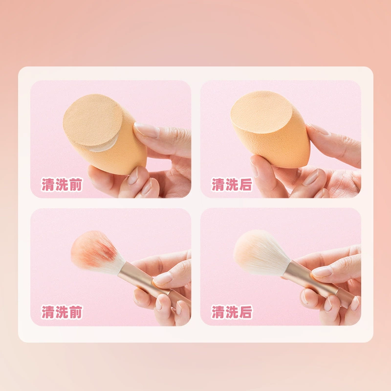 Cosmetic sponge, detergent, brush, cleaner, 150 ml
