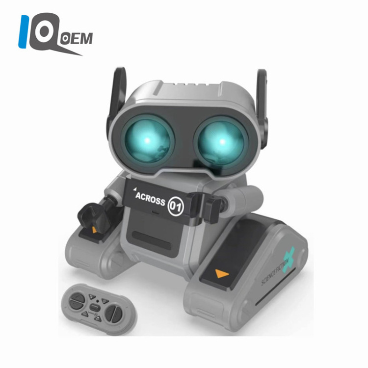IQ0EM 2.4g mini robot smart remote control robot tray headset music boy toy cross border