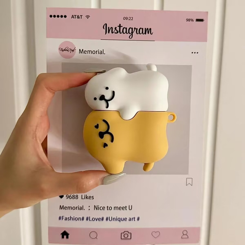 跨境水饺适用于苹果AirPods1/2/3/4代硅胶保护套Pro3代蓝牙耳机壳|undefined
