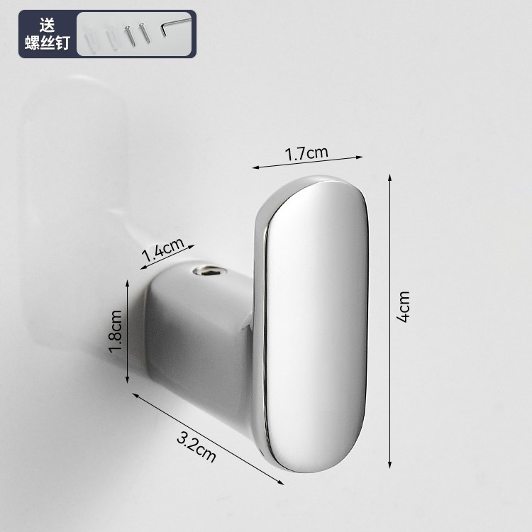 Baño latón ropa gancho pared colgando ropa gancho detrás de la puerta solo ropa gancho de cobre metal toalla abrigo gancho