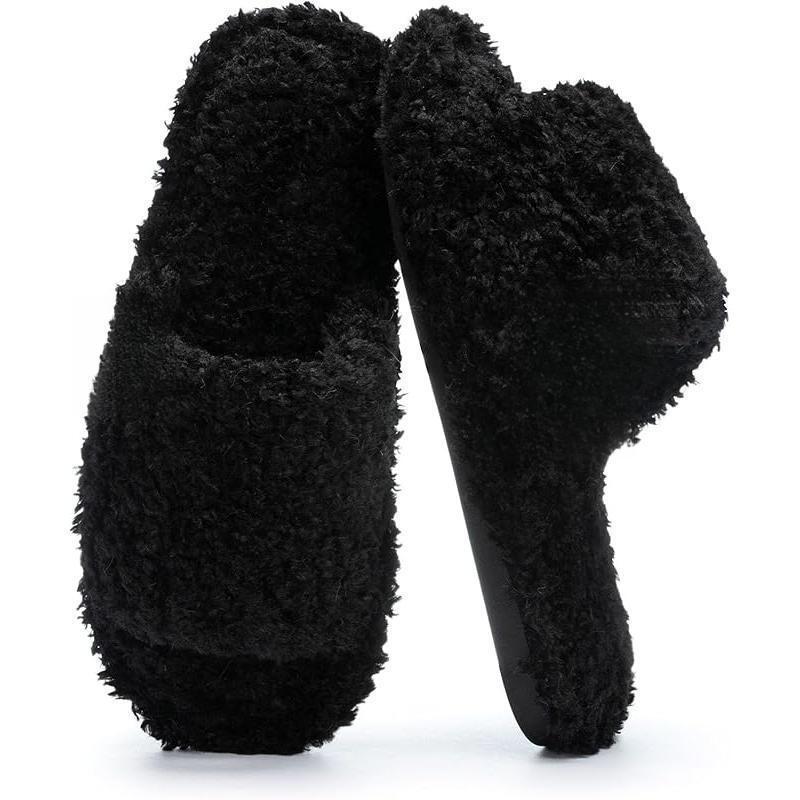 Foreign Trade Dropshipping Cross-Border Slippers Women's Indoor Plush Slippers Breathable and Comfortable Memory Foam Material